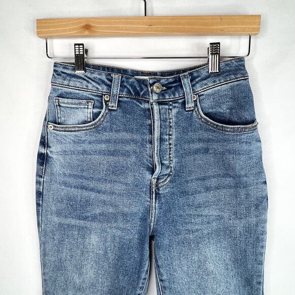 Forever 21 High Waisted Button Fly Skinny Jeans 26 - Picture 5 of 9